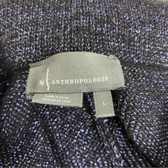 Anthropologie Knit Metallic Sparkle Pant Sz L - Picture 8 of 9